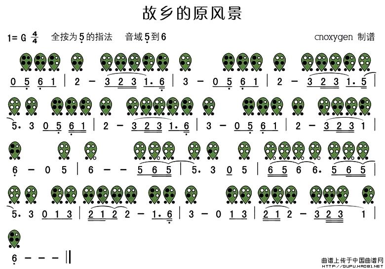 五十路の完熟豊満无码 故乡的原风景（六孔陶笛谱）