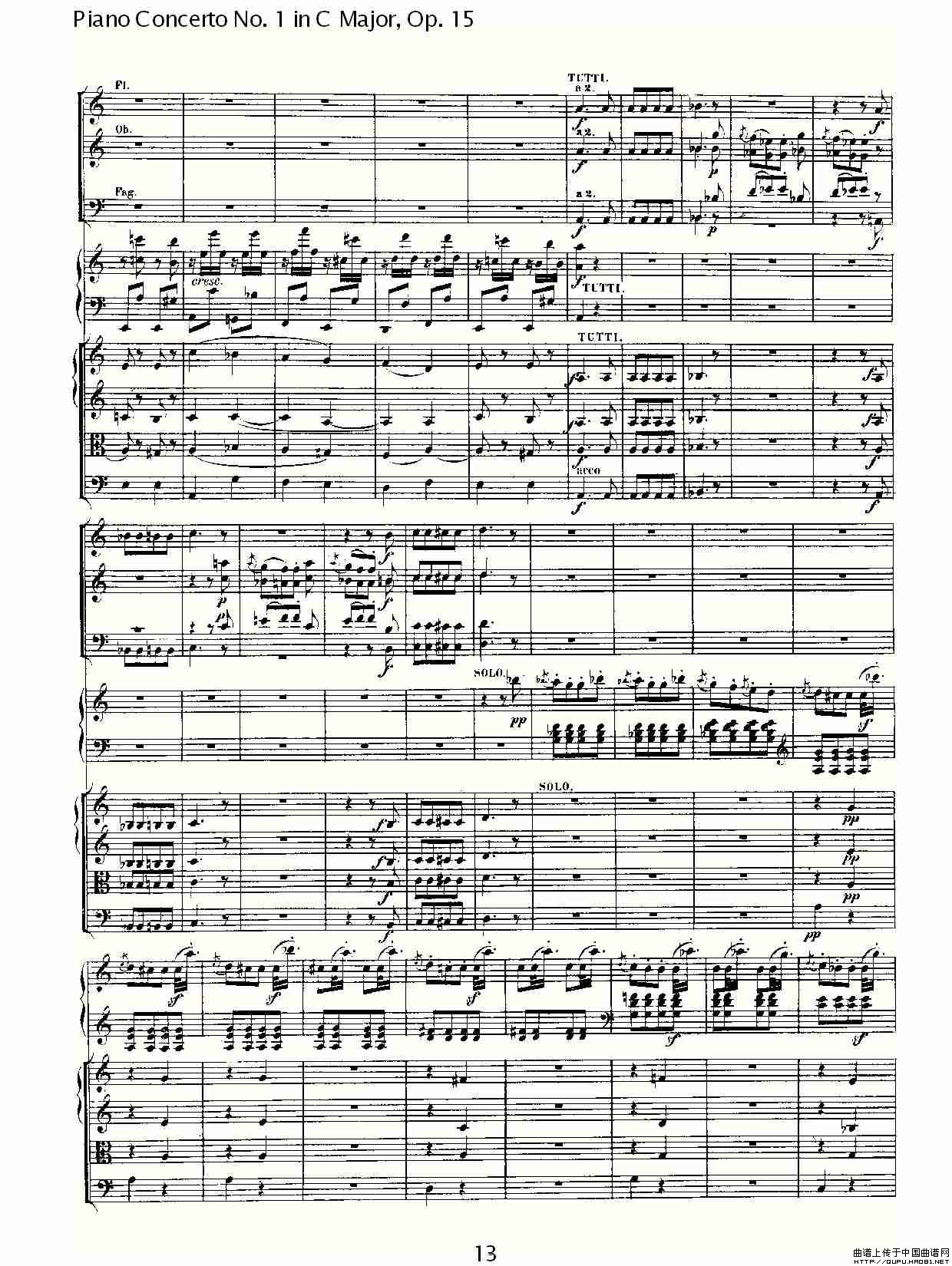 午夜男女自慰在线观看 C大调钢琴第一协奏曲 Op.15 第三乐章