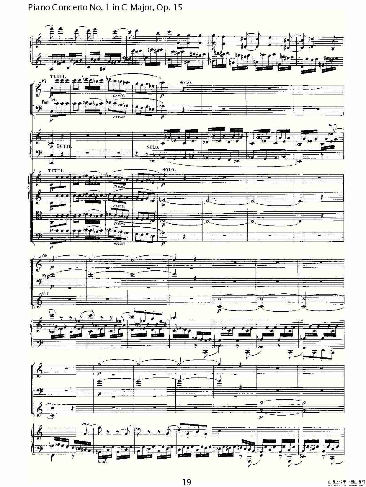 午夜男女自慰在线观看 C大调钢琴第一协奏曲 Op.15 第三乐章