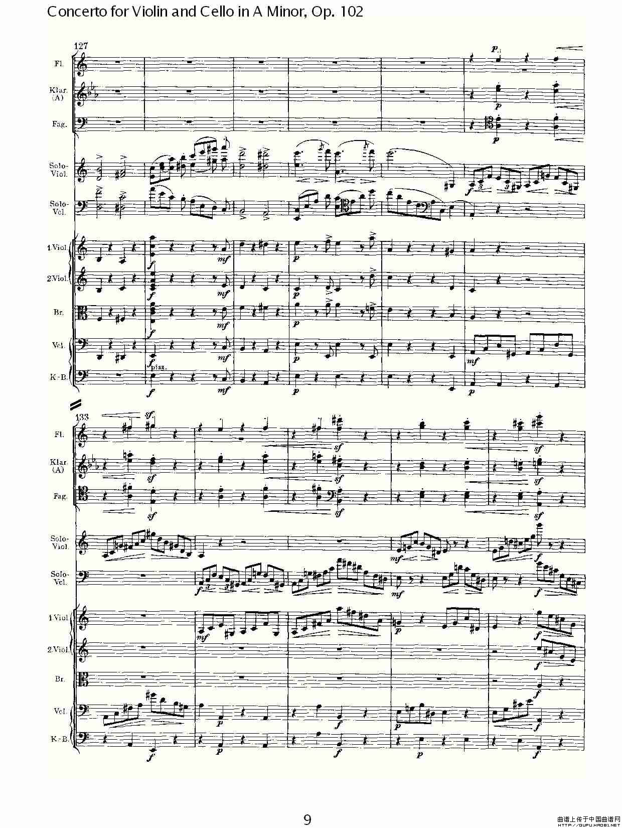 午夜福利专区在线视频 A小调小提琴与大提琴协奏曲, Op.102第一乐章