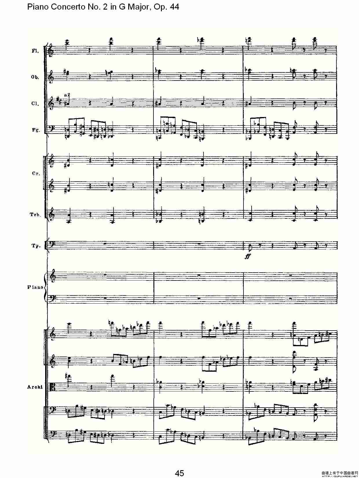 五十路の完熟豊満无码 G大调第二钢琴协奏曲, Op.44第一乐章（二）