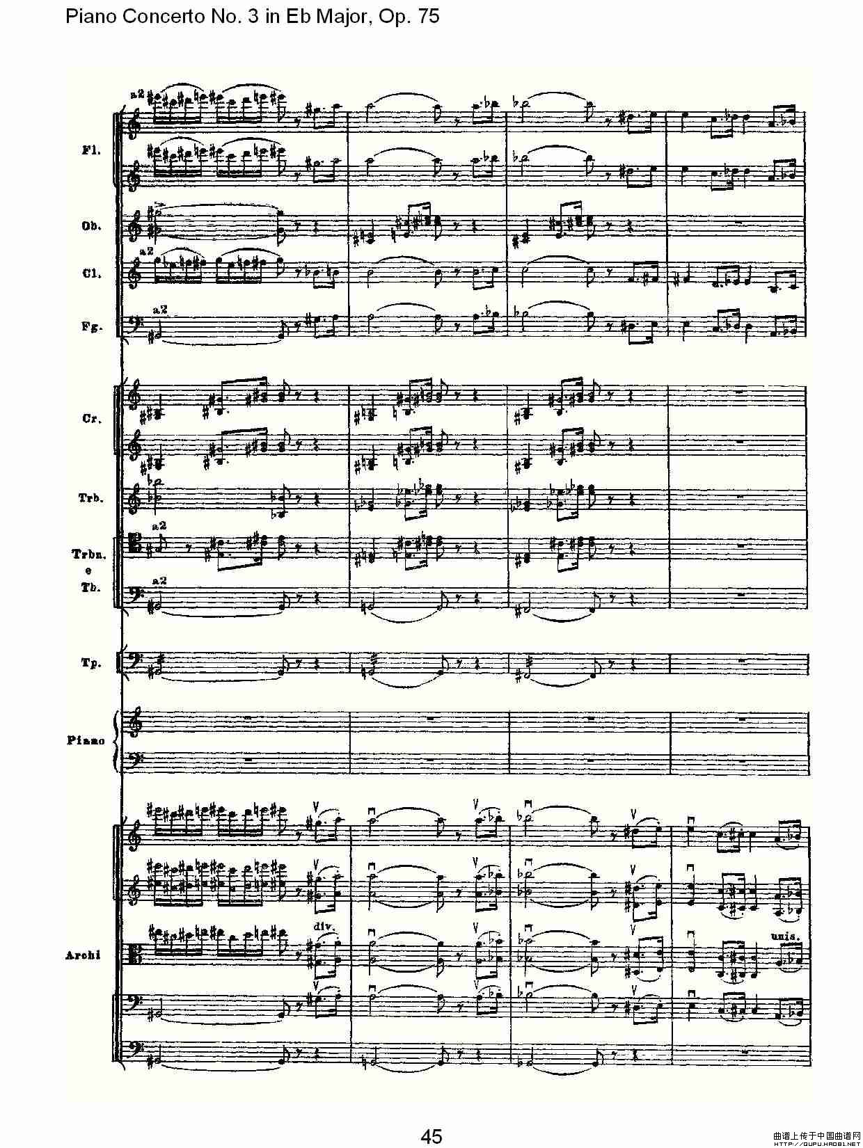 Piano Concerto No.3 in Eb Major, Op.75（Eb大调第三钢琴协奏）