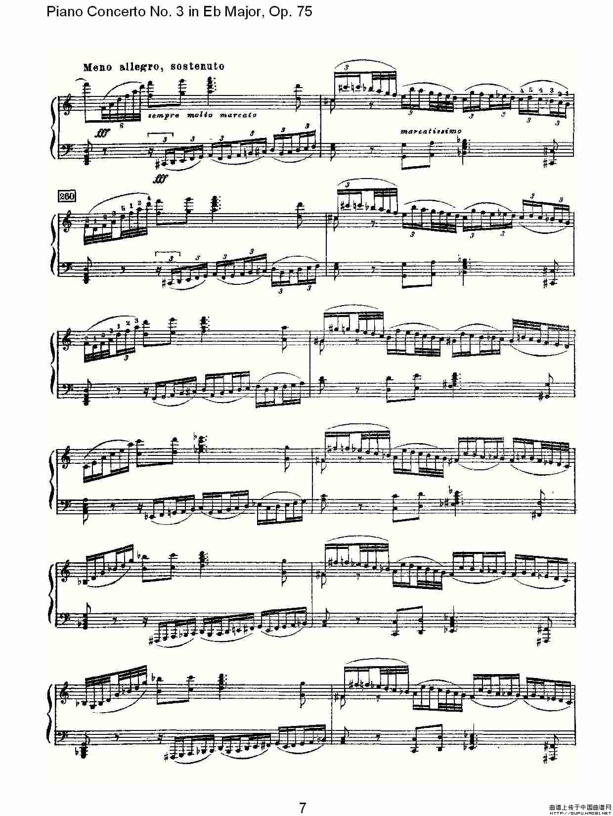 Piano Concerto No.3 in Eb Major, Op.75（Eb大调第三钢琴协奏）