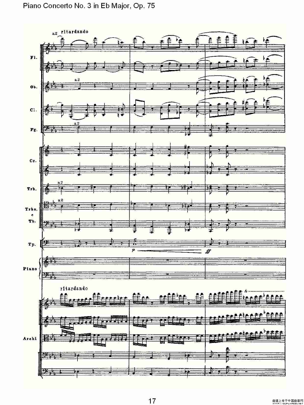 Piano Concerto No.3 in Eb Major, Op.75（Eb大调第三钢琴协奏）