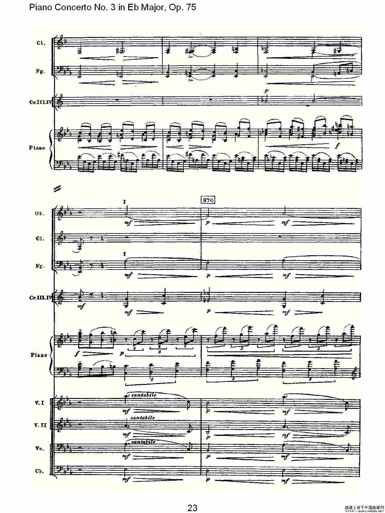 Piano Concerto No.3 in Eb Major, Op.75（Eb大调第三钢琴协奏）