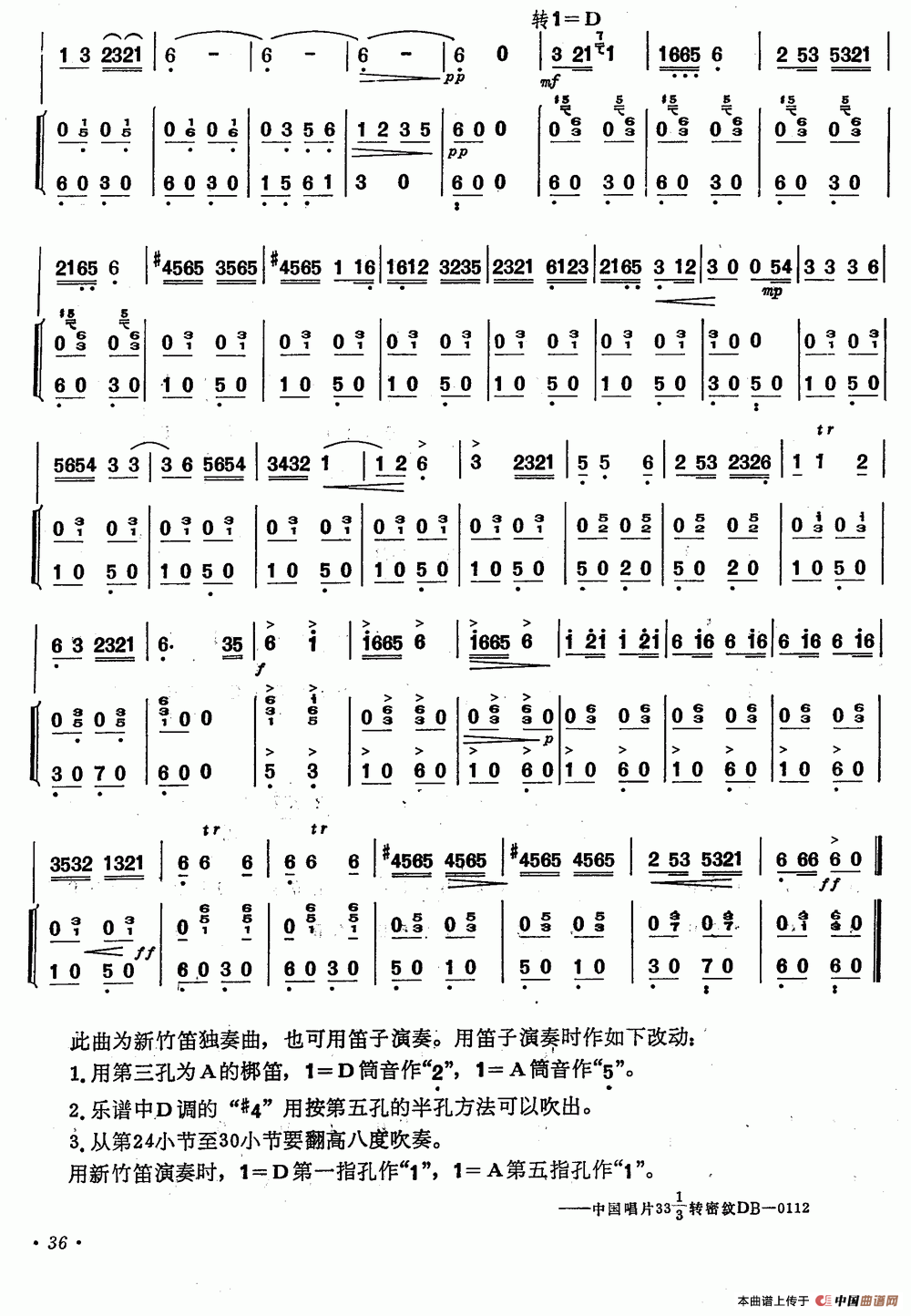 五十路の完熟豊満无码 挑担歌（笛子+伴奏）