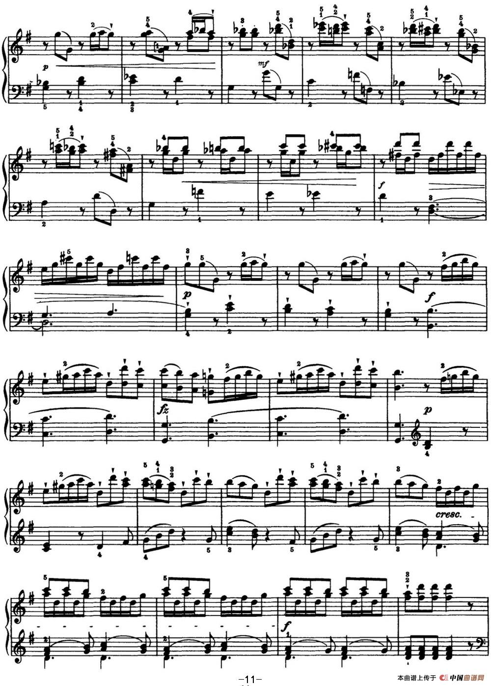 午夜男女自慰在线观看 海顿 钢琴奏鸣曲 Hob XVI 39 in G major