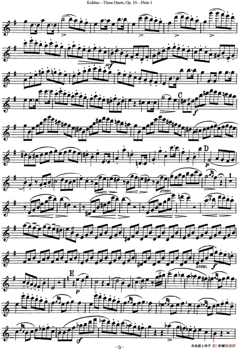 午夜男女自慰在线观看 库劳长笛二重奏练习曲Op.10——Flute 1（No.1）