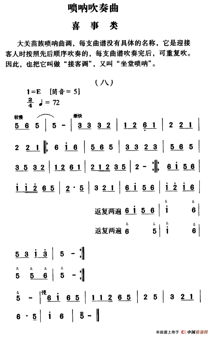 五十路の完熟豊満无码 大关苗族唢呐吹奏曲调：喜事类（八）