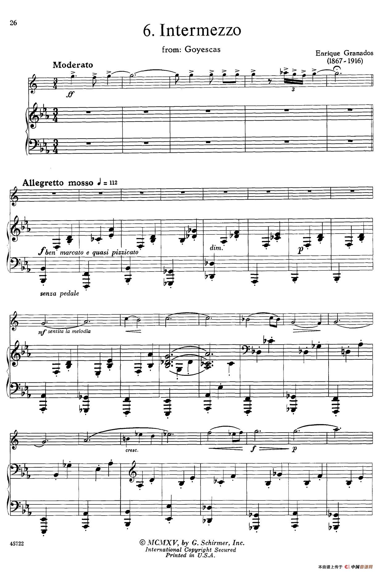 15首古典萨克斯独奏曲：6、Intermezzo（中音萨克斯+钢琴伴奏）