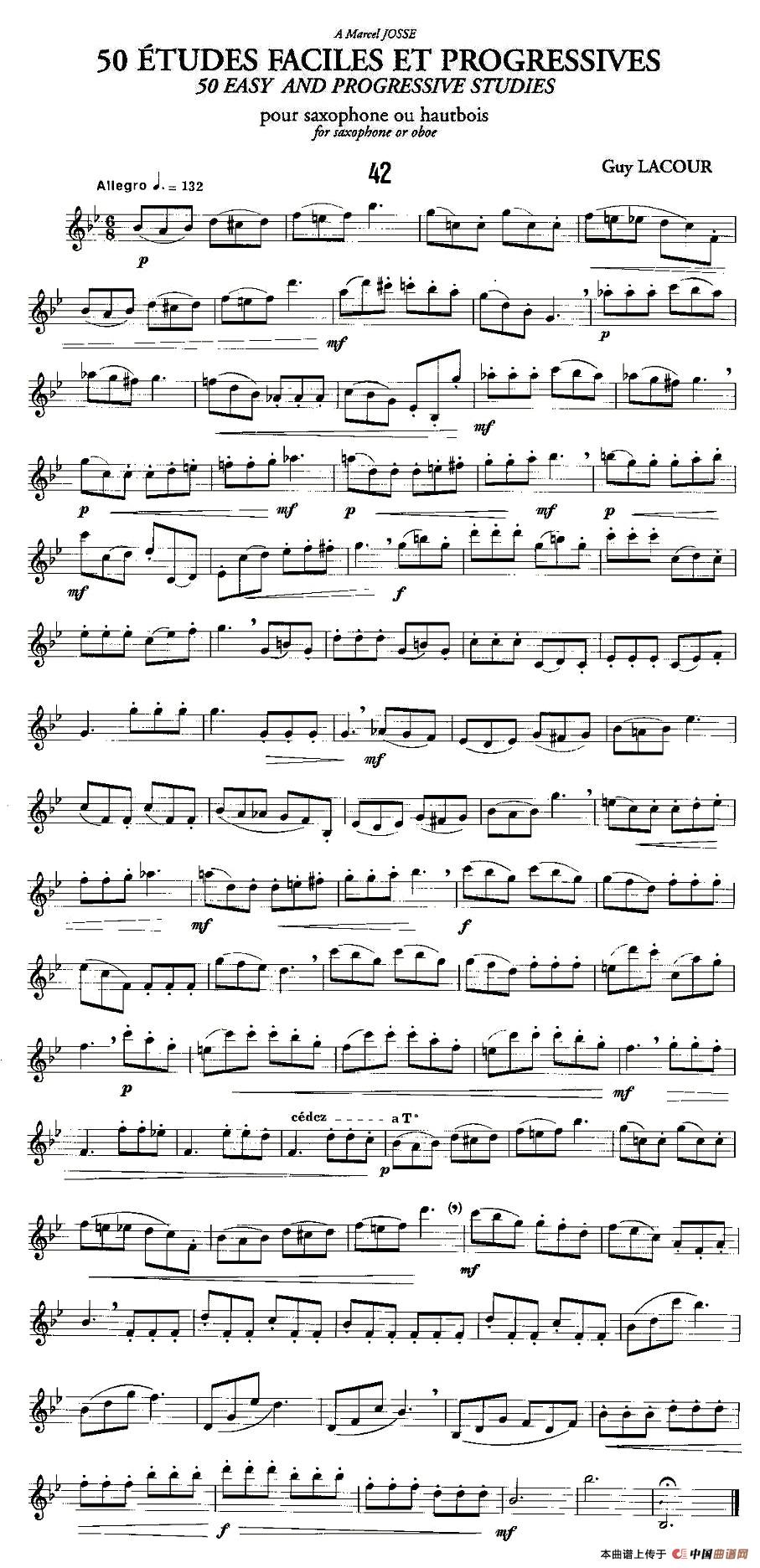 午夜福利专区在线视频 Guy Lacour 50 首萨克斯练习曲之42
