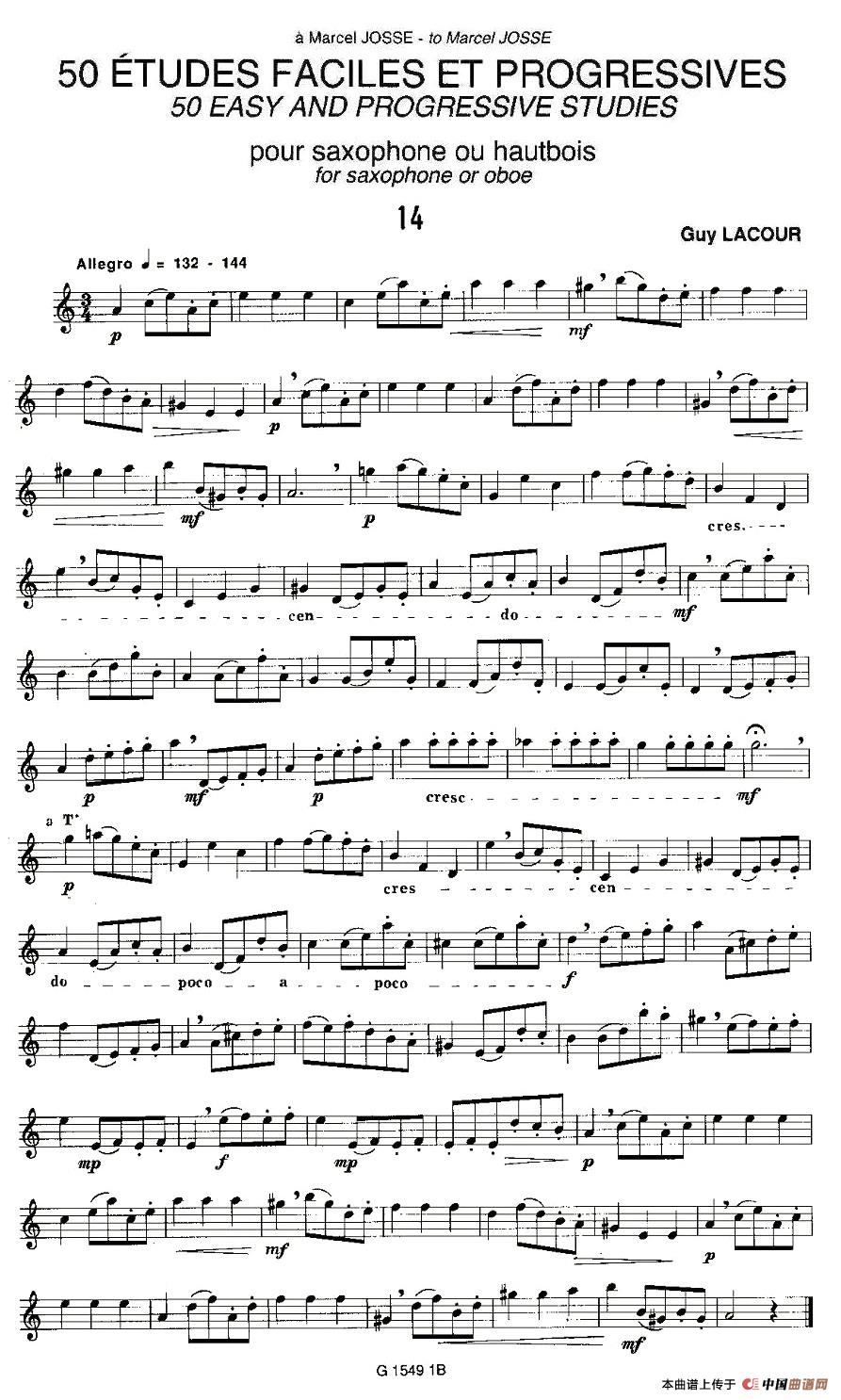 五十路の完熟豊満无码 Guy Lacour 50 首萨克斯练习曲之14